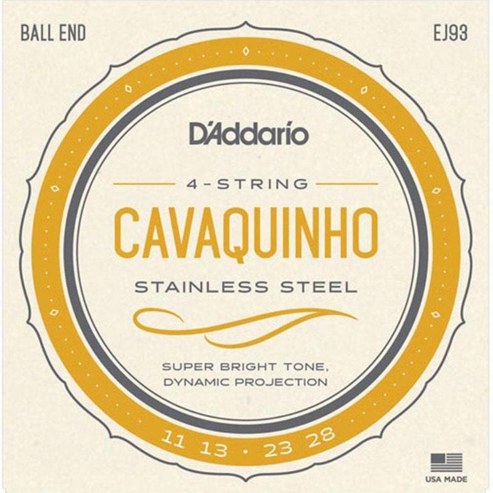 Encordoamento Para Cavaquinho D`Addario Ej93 Com Bolinha