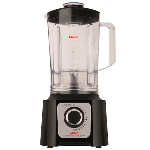 imagem-Liquidificador Arno Power Max LN55 com 6 Lâminas, Jarra de 3,1L e 15 Velocidades 1000W - Preto - 220V
