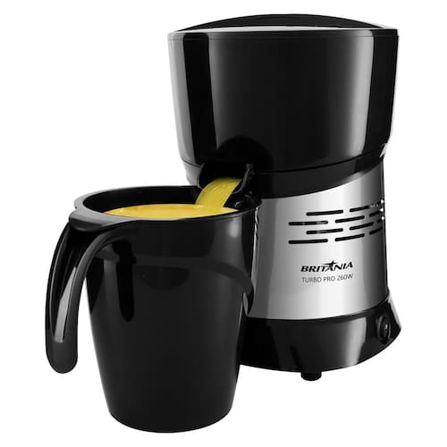 imagem-Espremedor de Frutas Britânia Turbo Pro 260W – Preto 