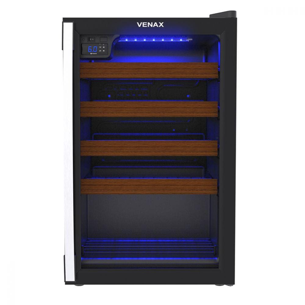 Adega Venax Piubella Cave 100L 82 Litros 24 Garrafas ? Preto Fosco 220V