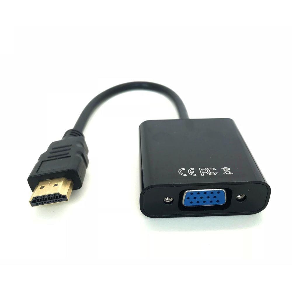 Cabo Adaptador Conversor Hdmi Para Vga Com Saída P2 De Áudio