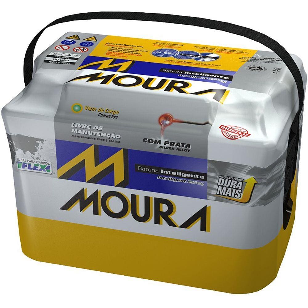 Bateria Automotiva MOURA 60Ah 12V M60GD e M60GE - Bateria