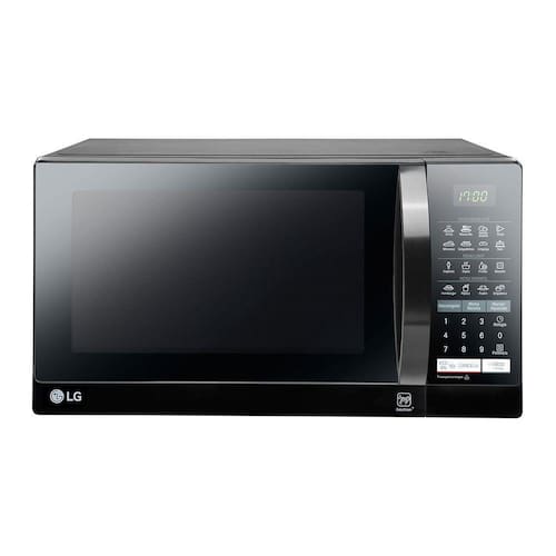 imagem-Micro-Ondas LG MS3057Q Espelhado Preto - 30 Litros - 110V
