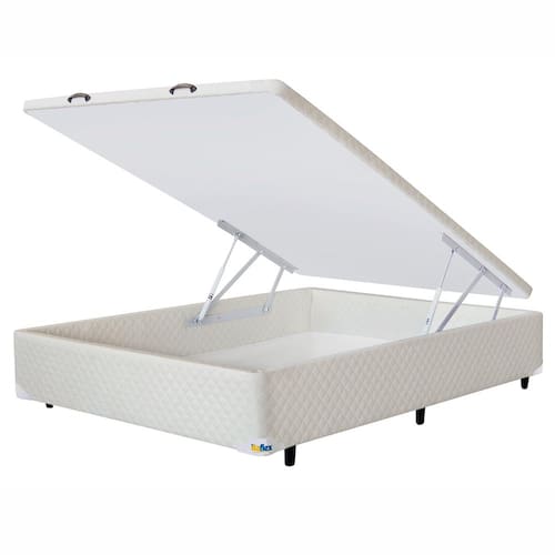 Base Box para Colchão de Casal Itaflex Universal com Baú 40,5x138x188 cm - Bege é boa?