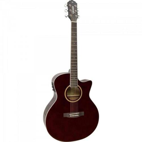 Violão Eletroacústico Grand Auditorium Cutaway Aço GSF-3 Translucent Dark Wine GIANNINI Menor preço em Violão Eletroacústico Grand Auditorium Cutaway Aço GSF-3 Translucent Dark Wine GIANNINI