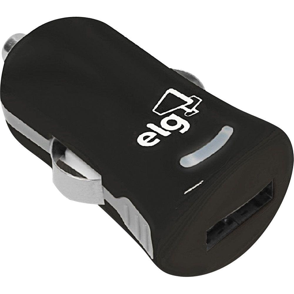 Carregador Veicular USB ELG CC1S Preta