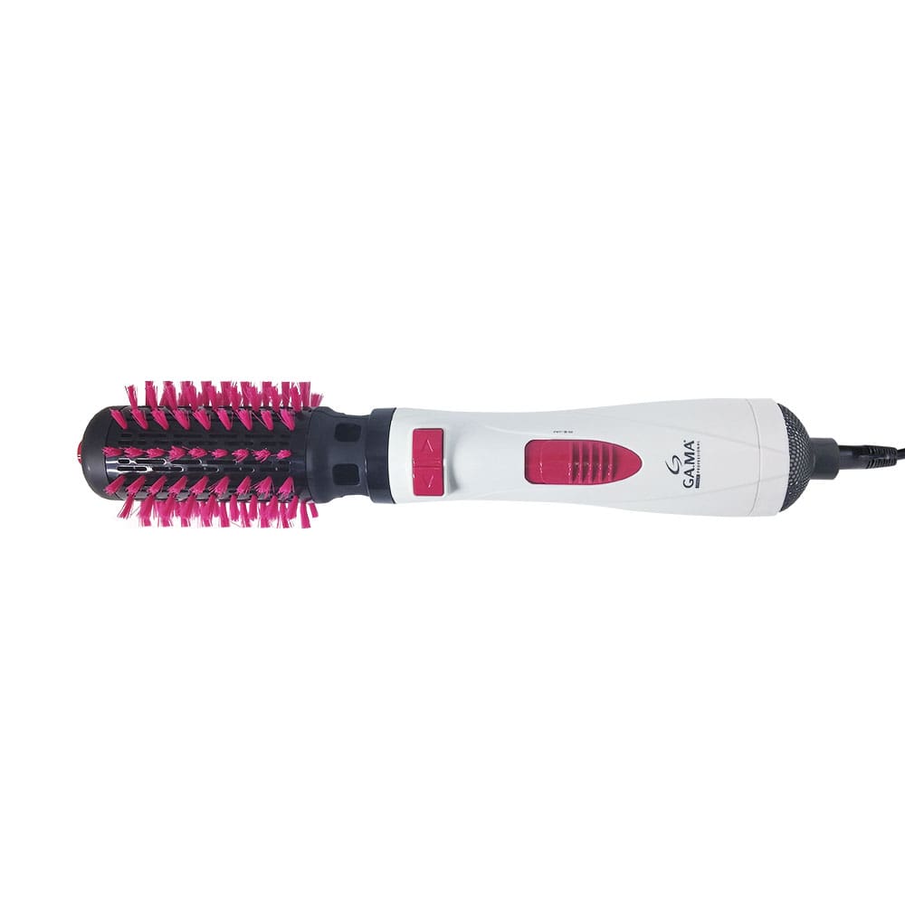 Escova Modeladora GA.MA Italy Turbo Plus 2300 com Cabo Giratório Branca/Rosa 1100W