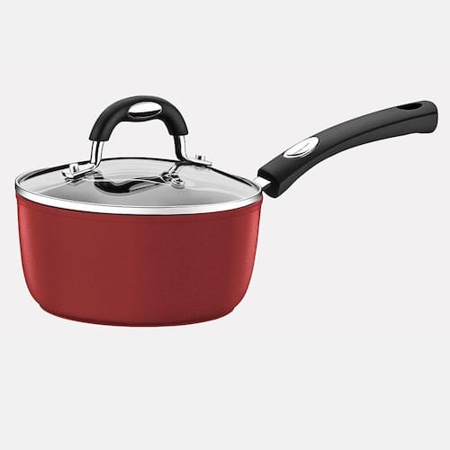 imagem-Panela de alumínio com revestimento antiaderente 16cm Monaco Tramontina - VERMELHO