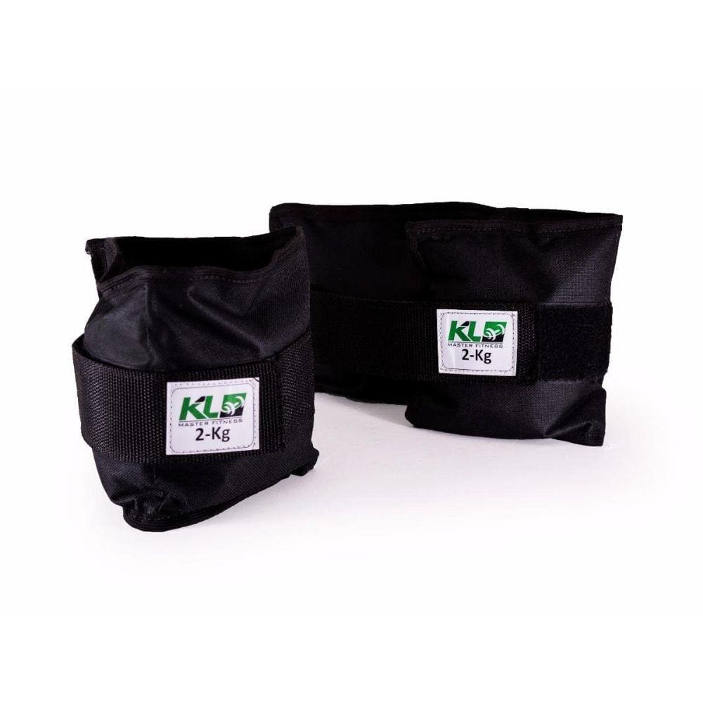 Kit Caneleira Tornozeleira De Peso 2kg 3kg 5kg Fixpor fechos de contato