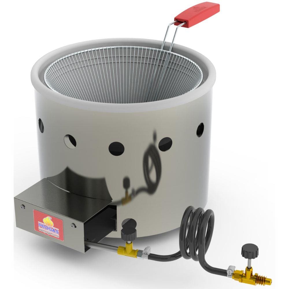 Fritadeira Tacho 3 Litros A Gás Aço Inox Frituras Salgados