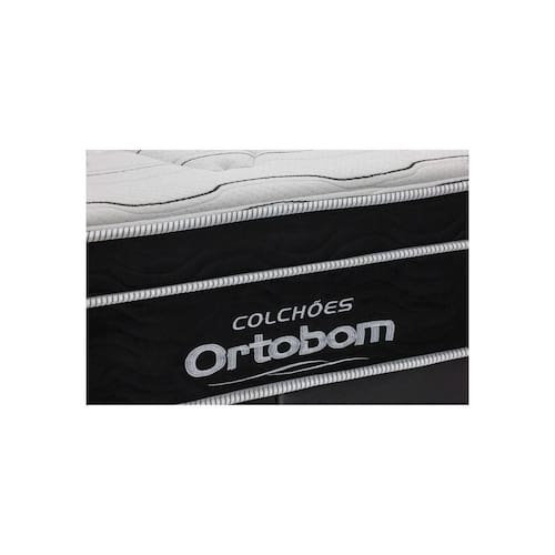 imagem-Colchão Elegant Casal 138X188X28 Mola Superpocket Ortobom - Preto