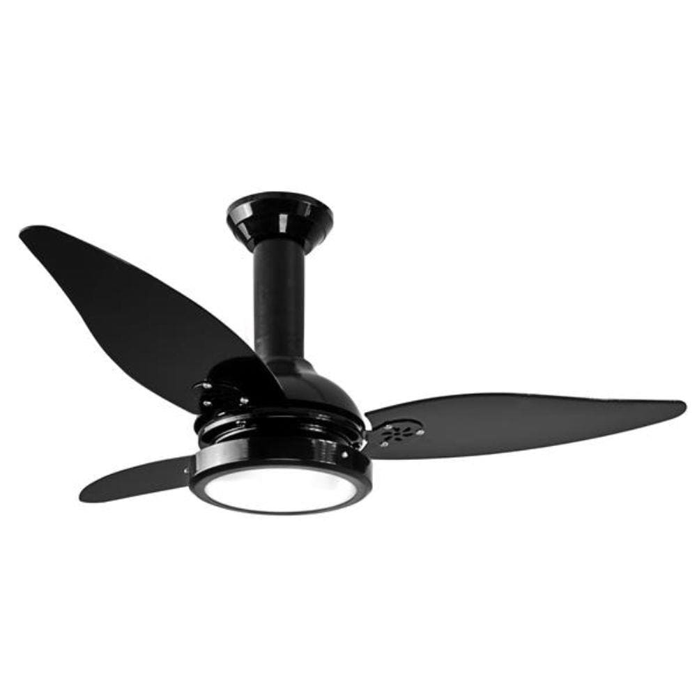 Ventilador De Teto Jade Led preto - Loren Sid