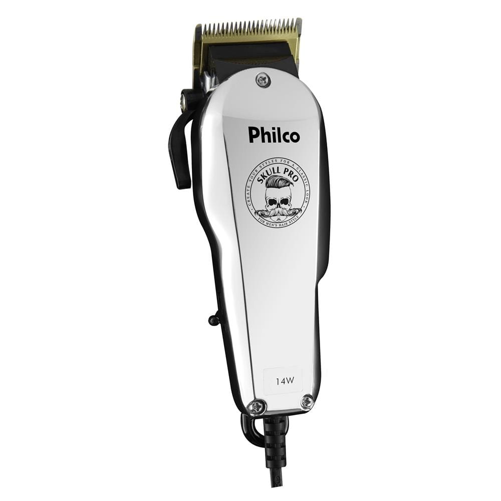 Máquina de Cortar Cabelo Philco PCR05S 6 pentes Prata - 110V