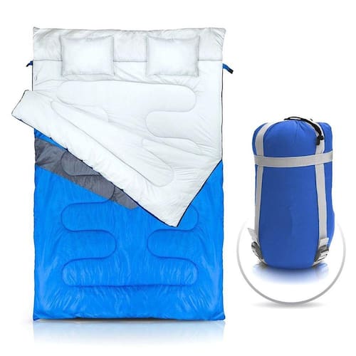 Saco de Dormir Casal Tipo Envelope Nautika Kuple Azul Menor preço em Saco de Dormir Casal Tipo Envelope Nautika Kuple Azul