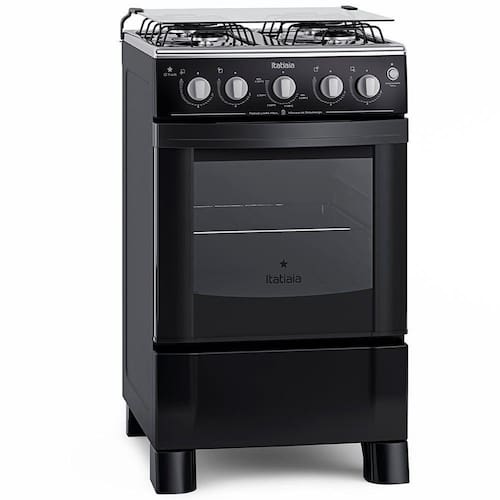 imagem-Fogão de Piso Star Black Itatiaia 4 Bocas - Preto
