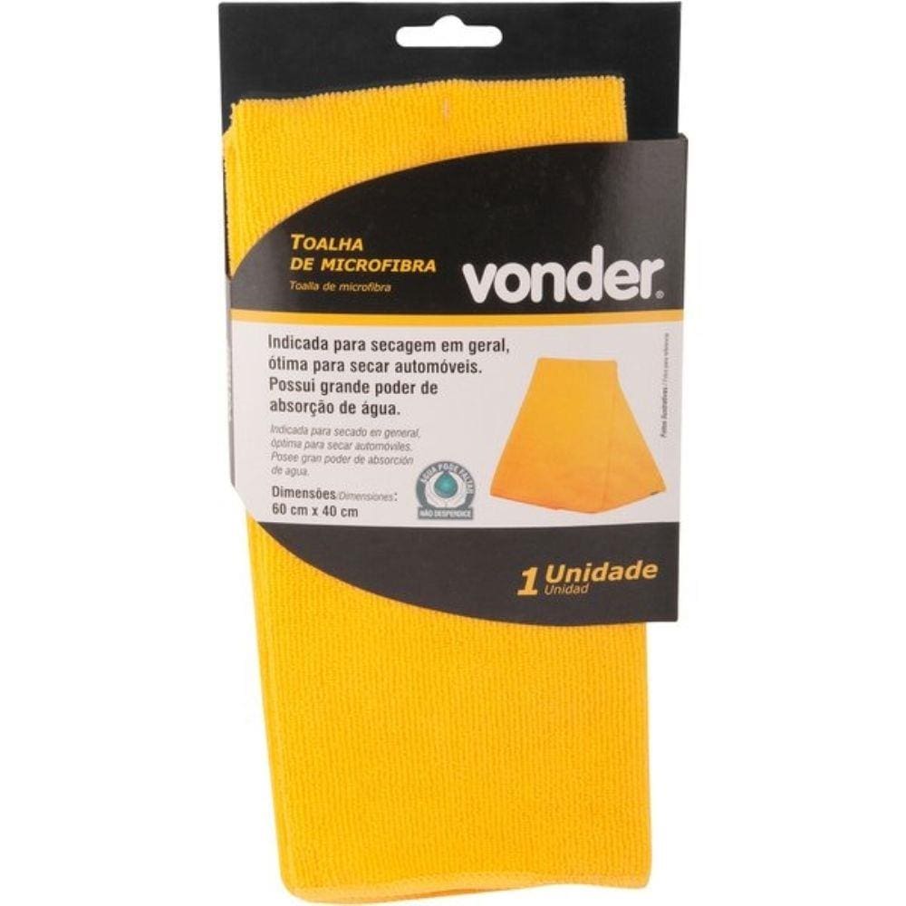 Toalha de Microfibra Automotiva 60x40 cm 63.64.060.040 Vonder