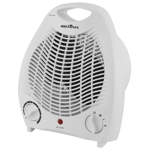 imagem-Aquecedor de Ar Britânia AB1100N com 3 Níveis de Potência - Branco - 110V