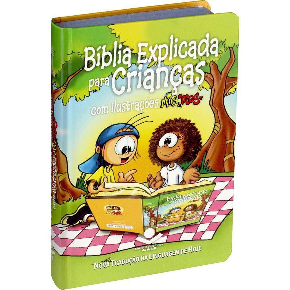 Biblia Explicada Para Crianças Com Ilustrações Mig e Meg