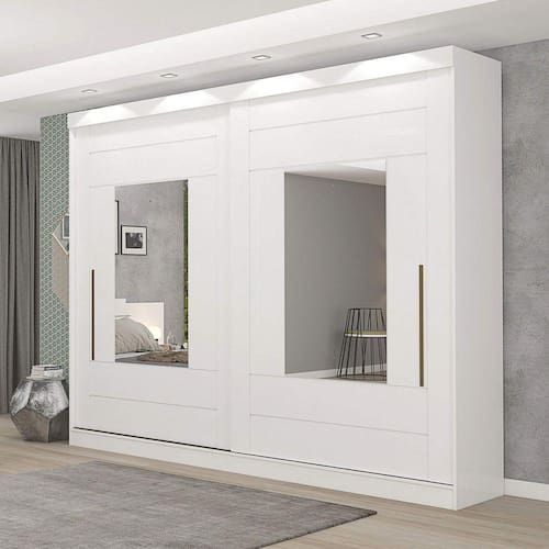 Guarda Roupa Casal com Espelho 2 Portas de Correr Maria Panan Móveis é boa?