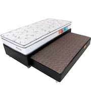 Cama Box Solteiro Colchão Molas Ensacadas Com Pillow Bicama Auxiliar Bf Colchões 88x188x58cm