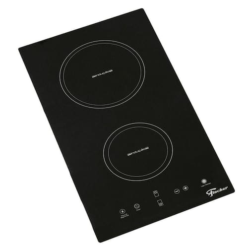 imagem-Fogão Cooktop Fischer 2Q por Indução Mesa Vitrocerâmica