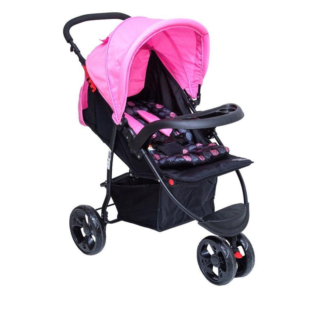 Carrinho Urban Rodas Grandes Baby Style Rosa