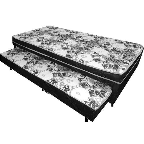 Cama Box Solteiro Conjugado Com Auxiliar Bicama Espuma Ortopedica Menor preço em Cama Box Solteiro Conjugado Com Auxiliar Bicama Espuma Ortopedica