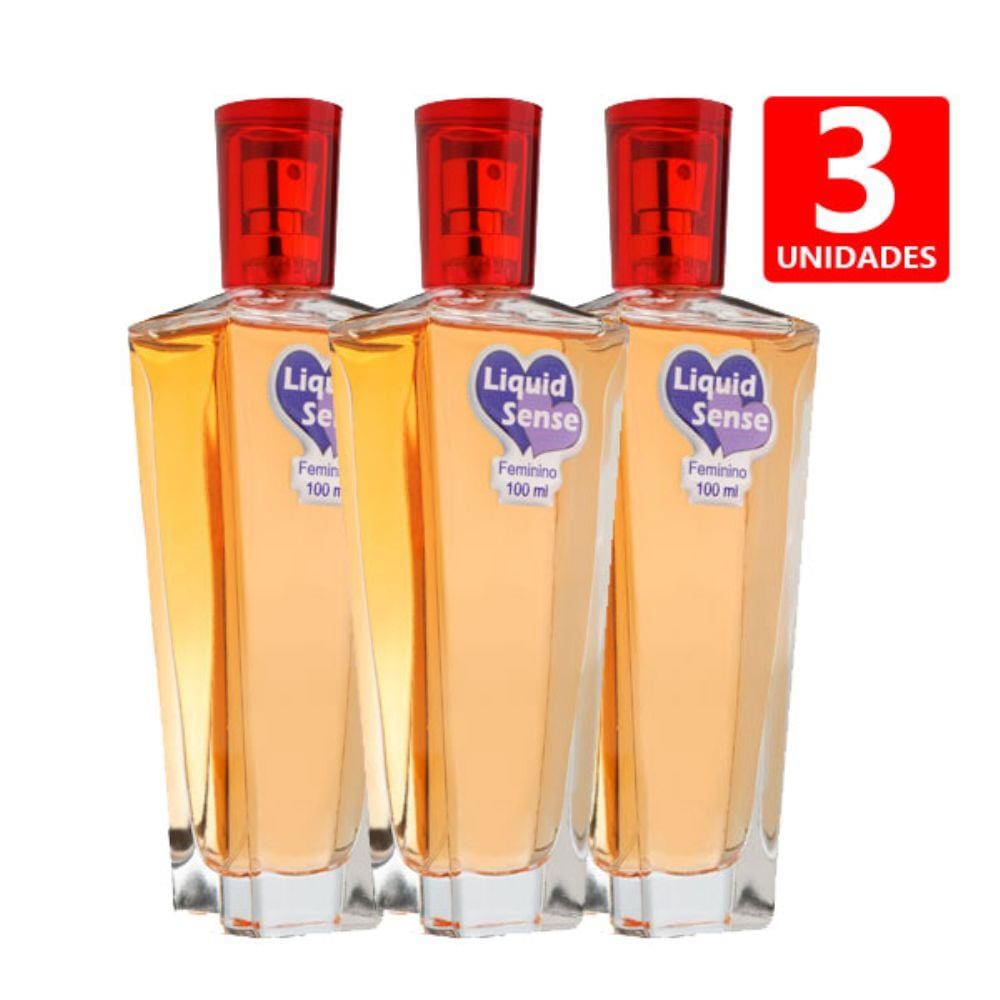 Perfume Atrativo Liquid Sense 100ml - 3 unid. Gotas Magicas