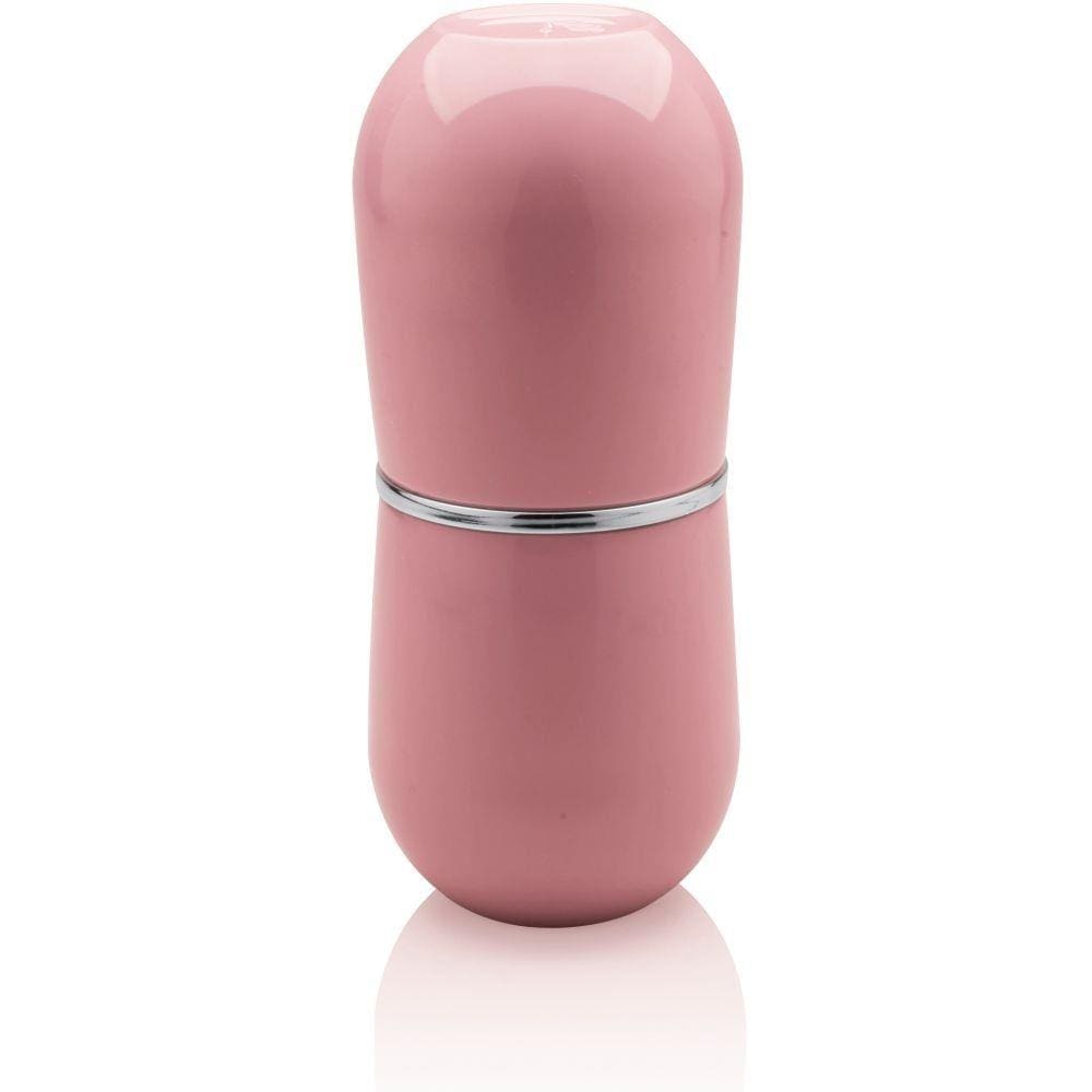 Suporte Porta Escova De Dente e Creme Dental Rosa