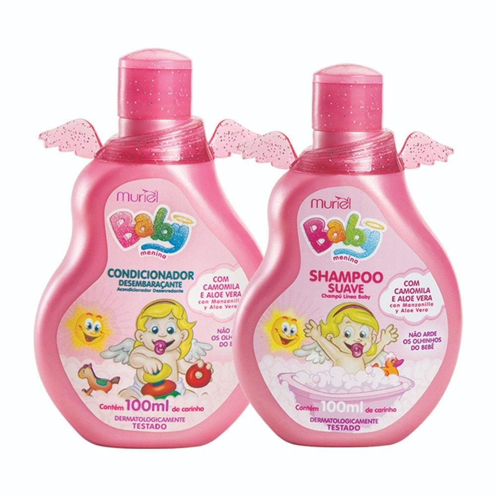 Shampoo + Condicionador Baby Kit Menina 100ml Muriel