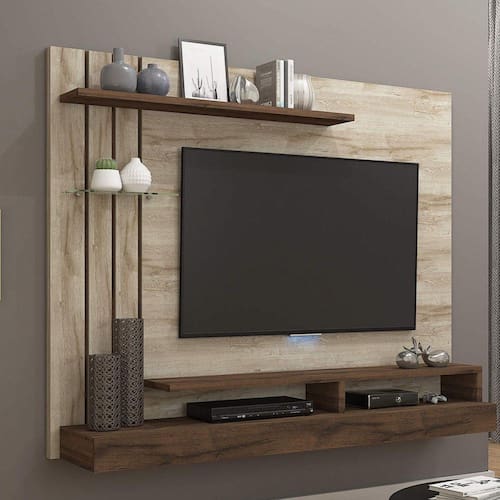 Painel para TV até 47 Polegadas Valência Permobili - Bege Claro Menor preço em Painel para TV até 47 Polegadas Valência Permobili - Bege Claro