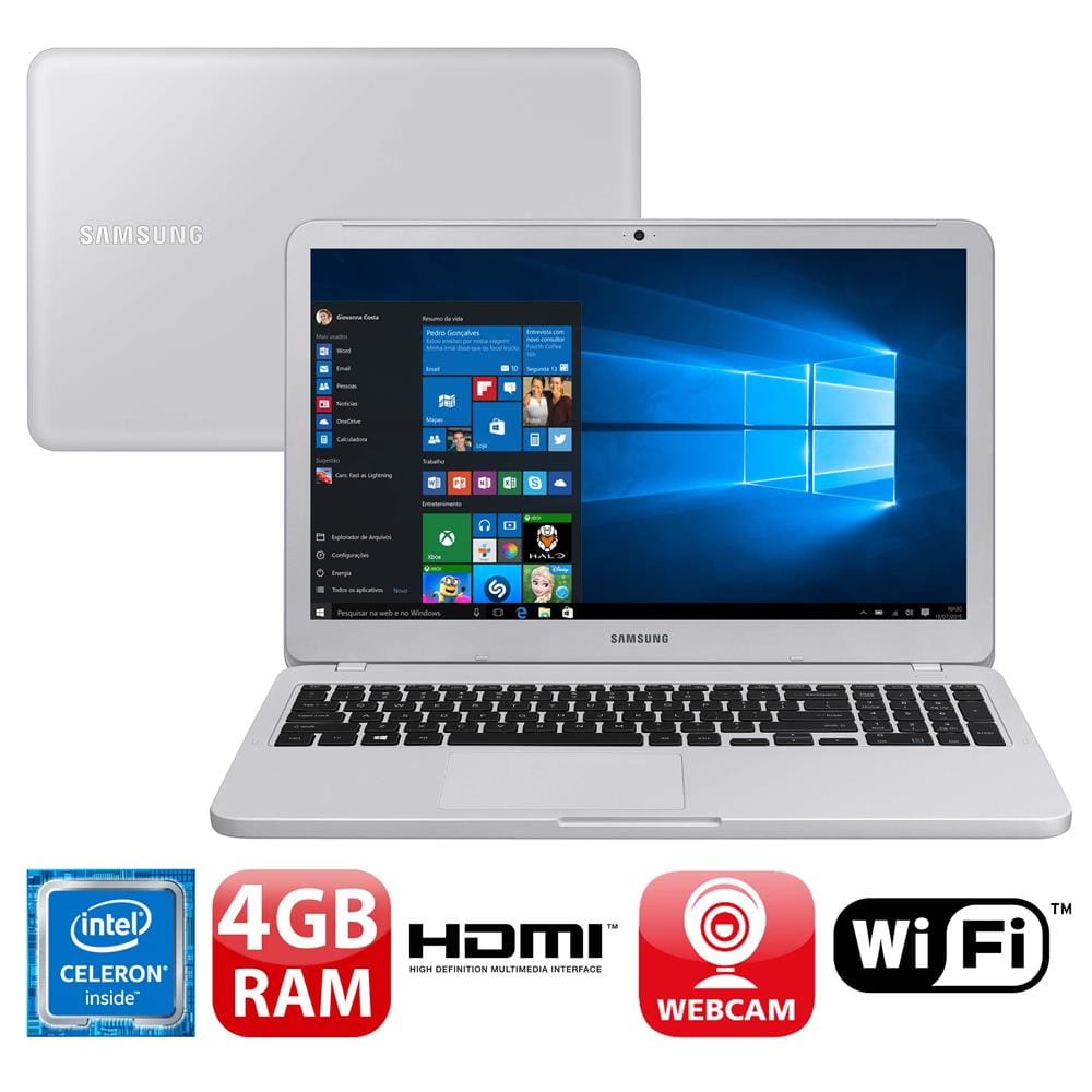 Notebook Samsung Dual Core 4GB 500GB | Extra