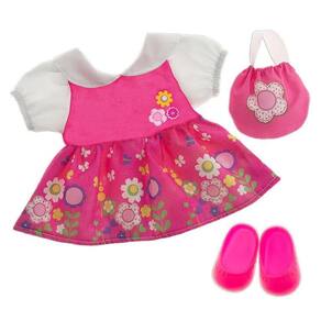 Roupa boneca reborn vestido unicornio iris laco de fita