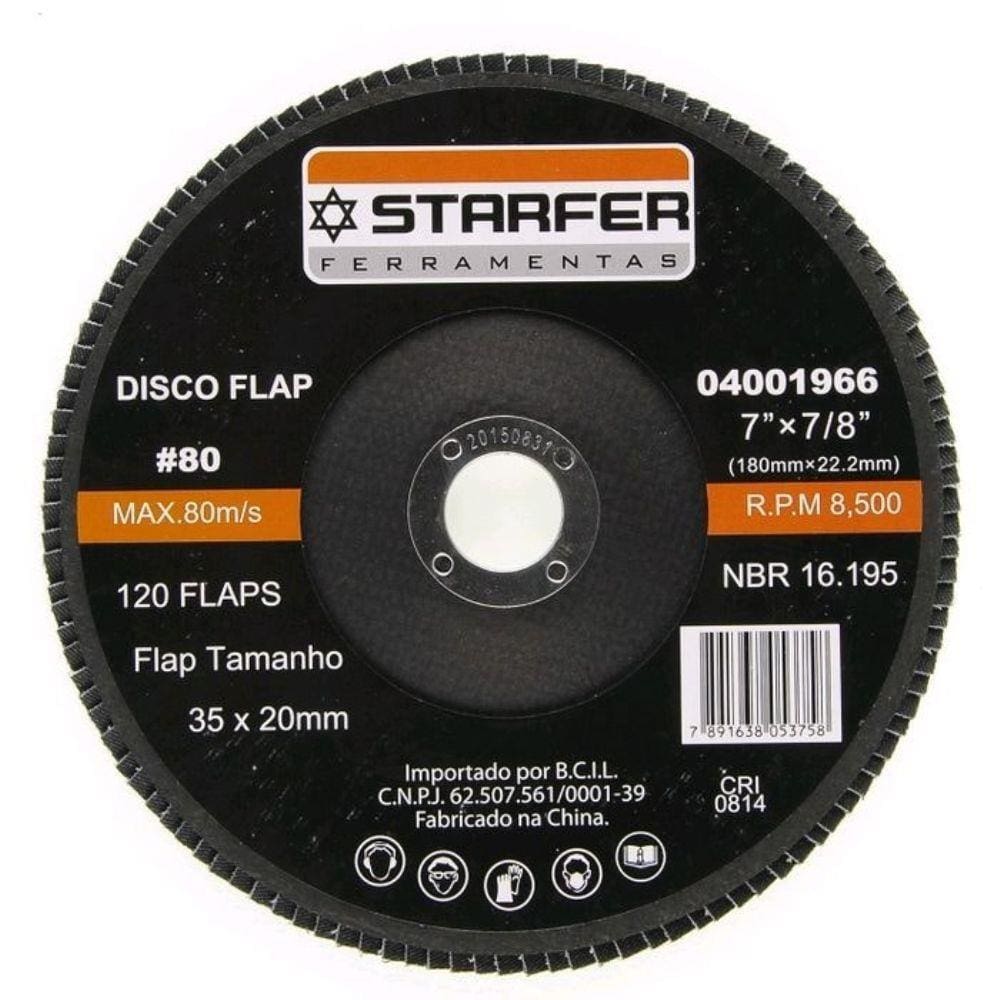 Disco Flap 7 80 Starfer Embalagem Com 5