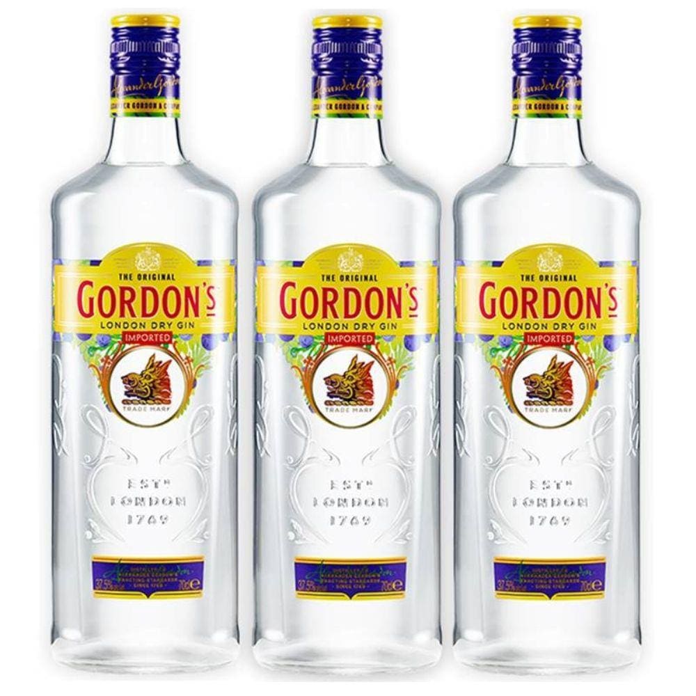 Gin Gordons 750ml 03 Unidades