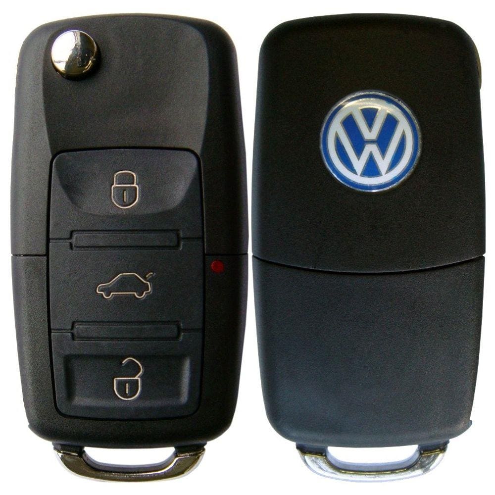 Carcaça Chave Canivete Volkswagen Polo Fox Gol G5 3 Botões
