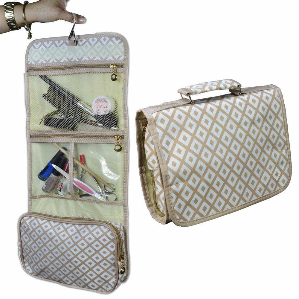 Necessaire Feminina Organizadora Bege CBRN05666