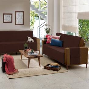 Conjunto sofa 2 e 3 lugares master lisboa em tecido chenille grafite  compose | Desconto e promoção no Extra