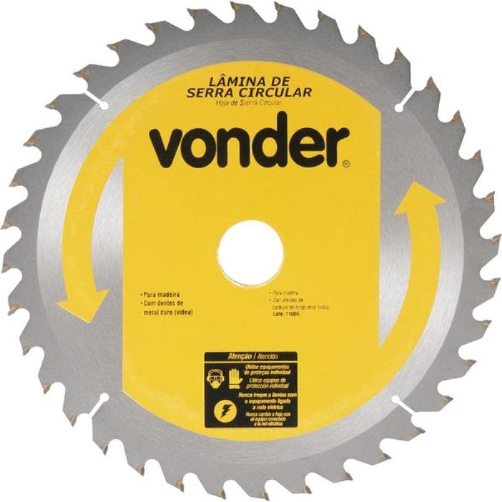 Serra Circular De Widea 10 Pol 250 Mm X 30 Mm 36 Dentes Vonder