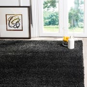 Tapete Peludo Luxo 140x200cm Casa Dona Preto