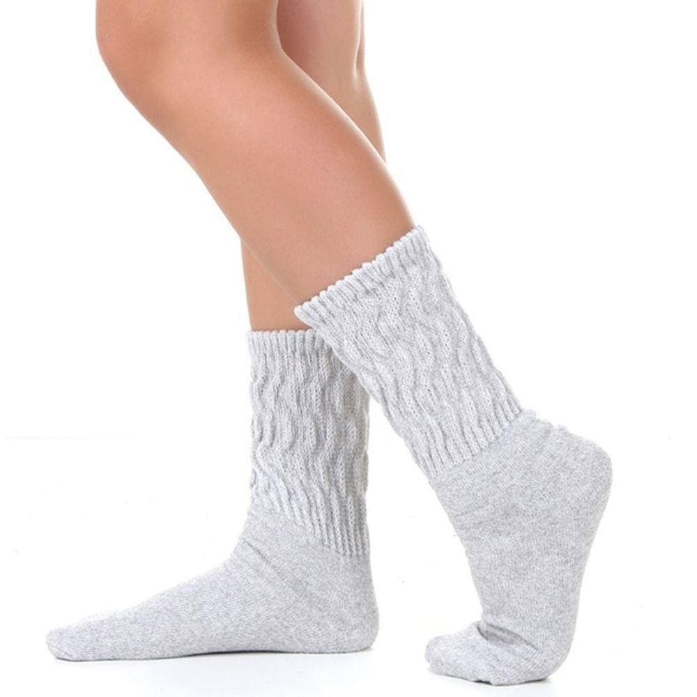 Meia cano médio feminina fitness aeróbica