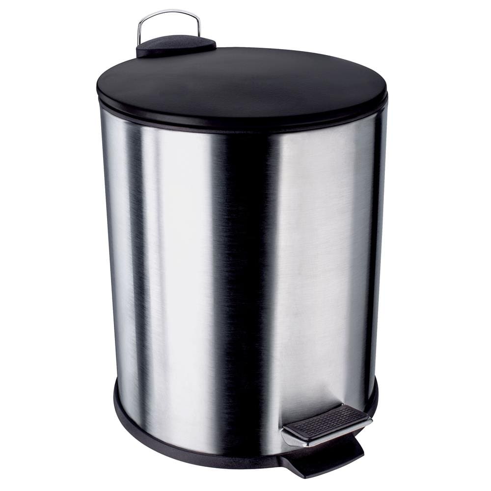 Lixeira Euro Home com Pedal LIX2287-PT em Inox e PP – 5 L