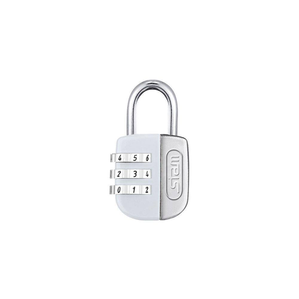 Cadeado Stam 25mm C Segredo Branco Ferragens Paulista