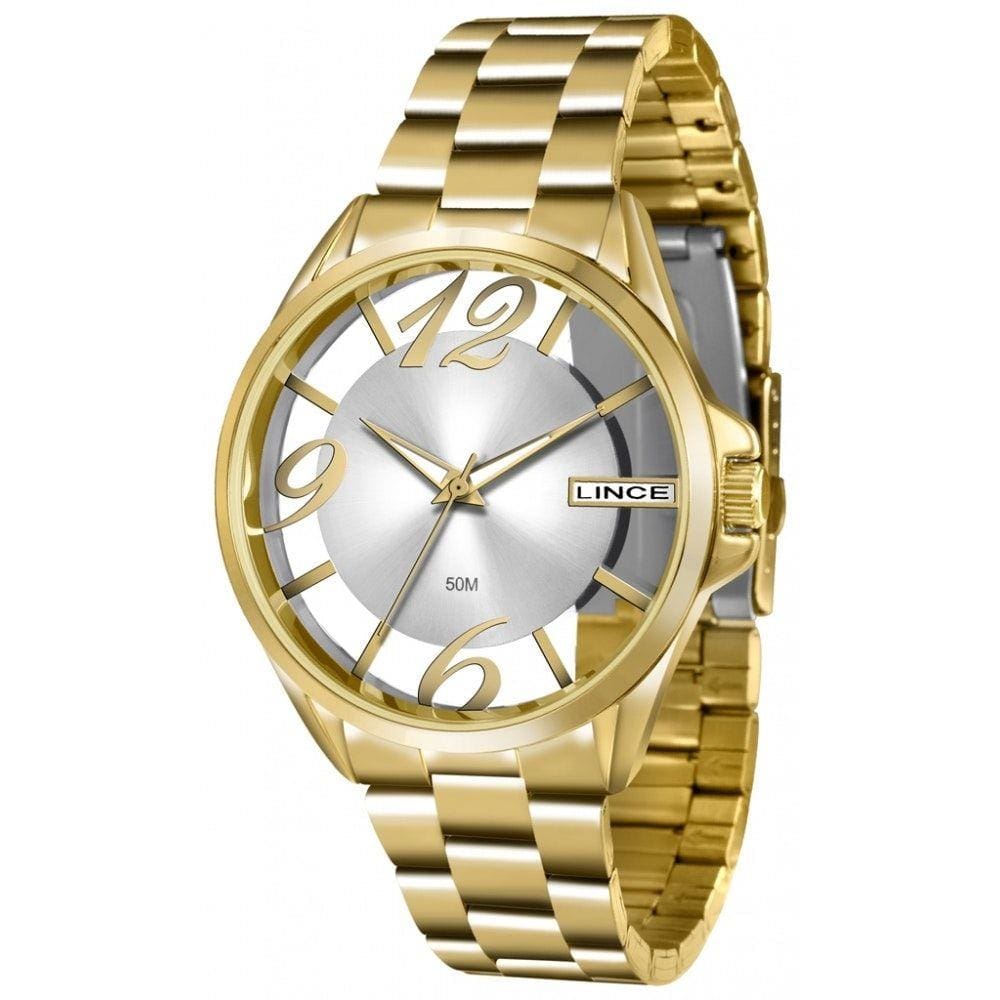 Relógio Lince Feminino Dourado Lrg604l S2kx