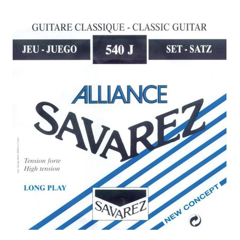 Encordoamento para violão Savarez 540J Nylon Alliance Tensão Alta