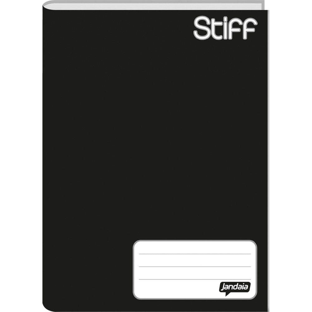 Caderno Brochurao C Dura Stiff 96 Folhas Preto Jandaia Pacote com 05 PCT.C/05