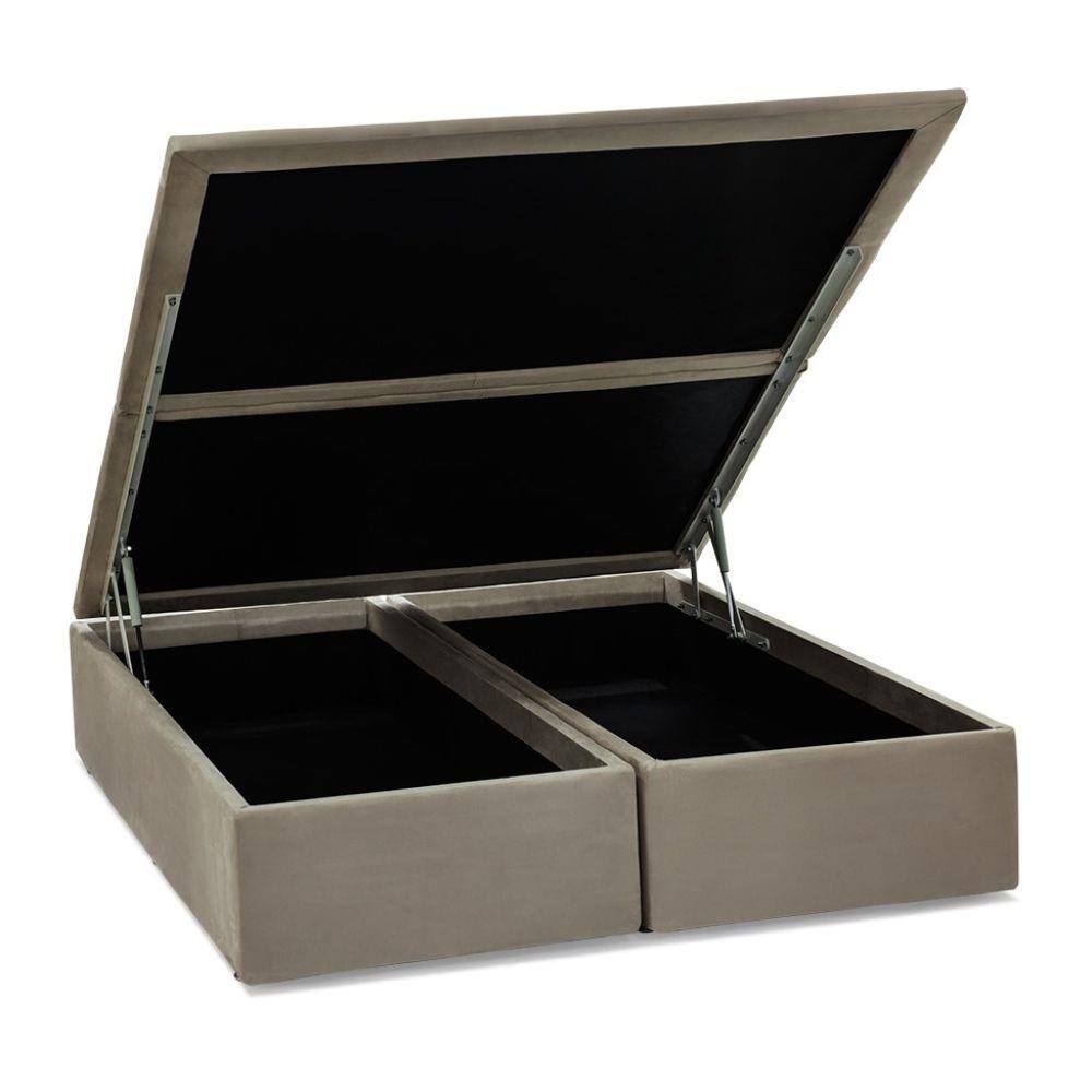 Base Box Super King Americana Camurça