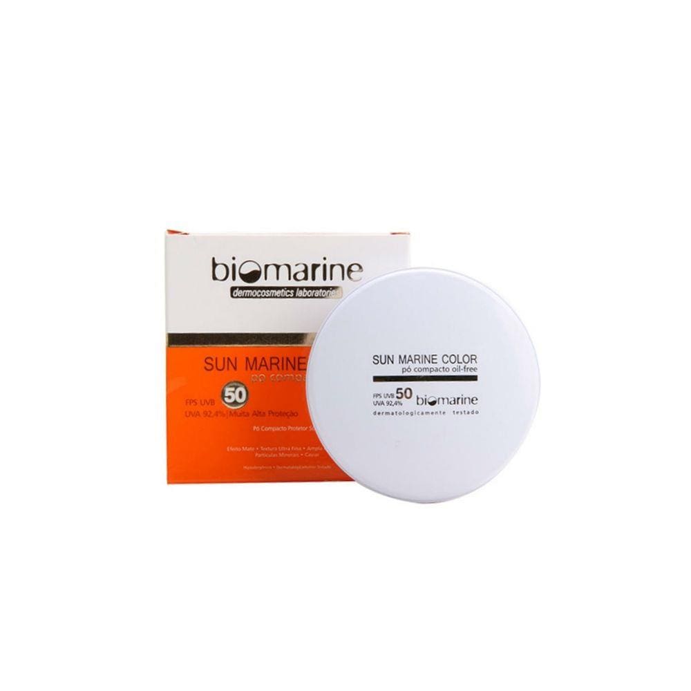 Biomarine Sun Marine Color Pó Compacto FPS50 Bege - 12g
