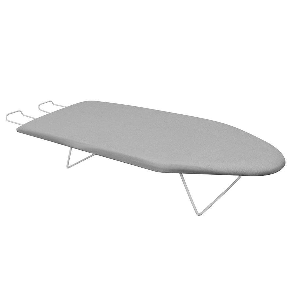 Mesa/Tábua de Passar Roupa Portátil 34cm Largura c/ Suporte p/ Ferro - Açomix