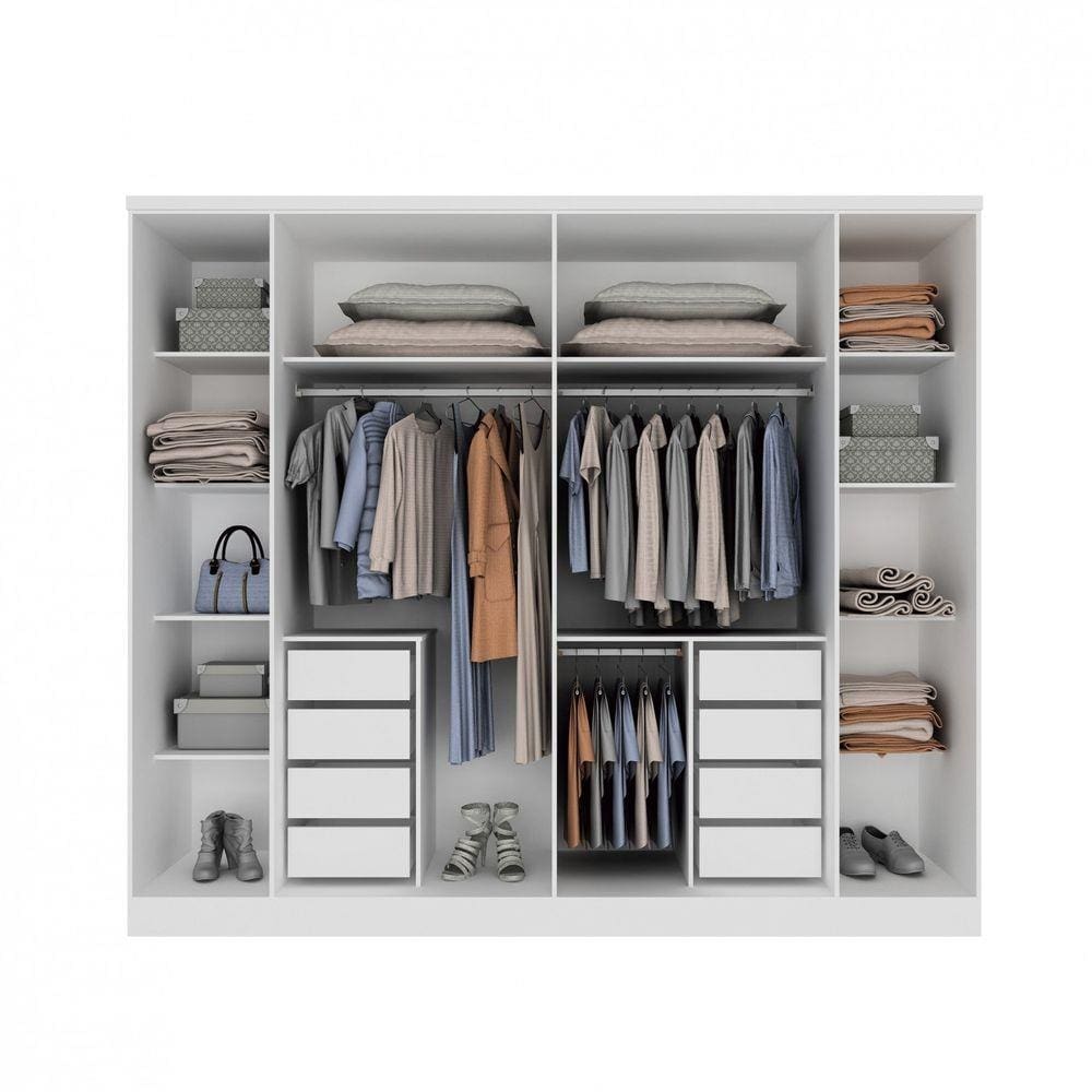 Guarda Roupa Casal com Espelho 6 Portas Sevilla | Extra